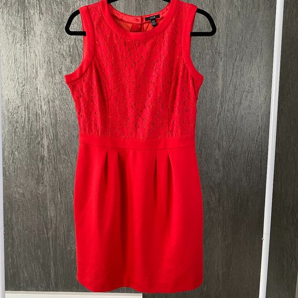 Jacob Red Lace Top Dress - Picture 1 of 7